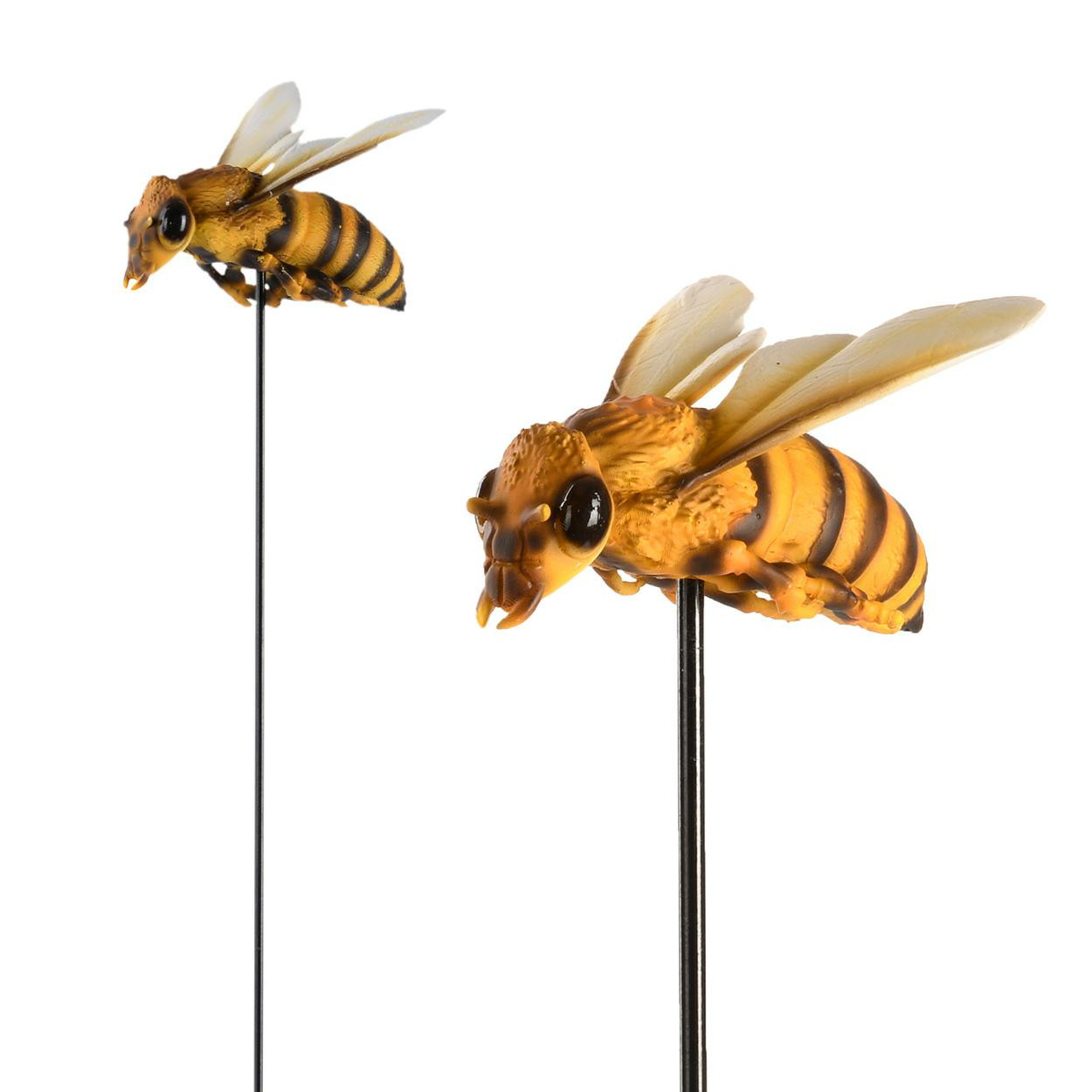 Pszczoła na piku żółto czarna 78 cm figurka do wbicia