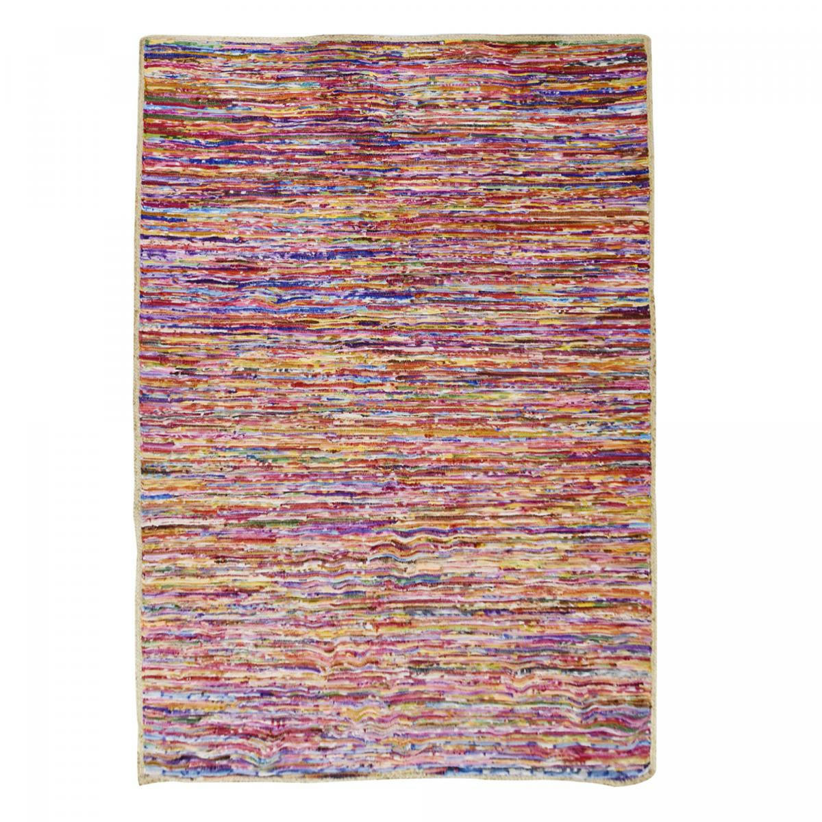 RECYCLÉ LETINA - Tapis kilim multicolore 80x150