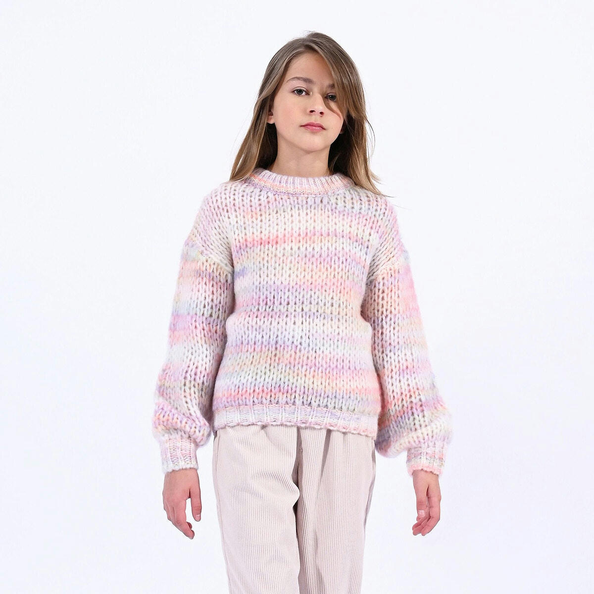 Pull col rond en maille