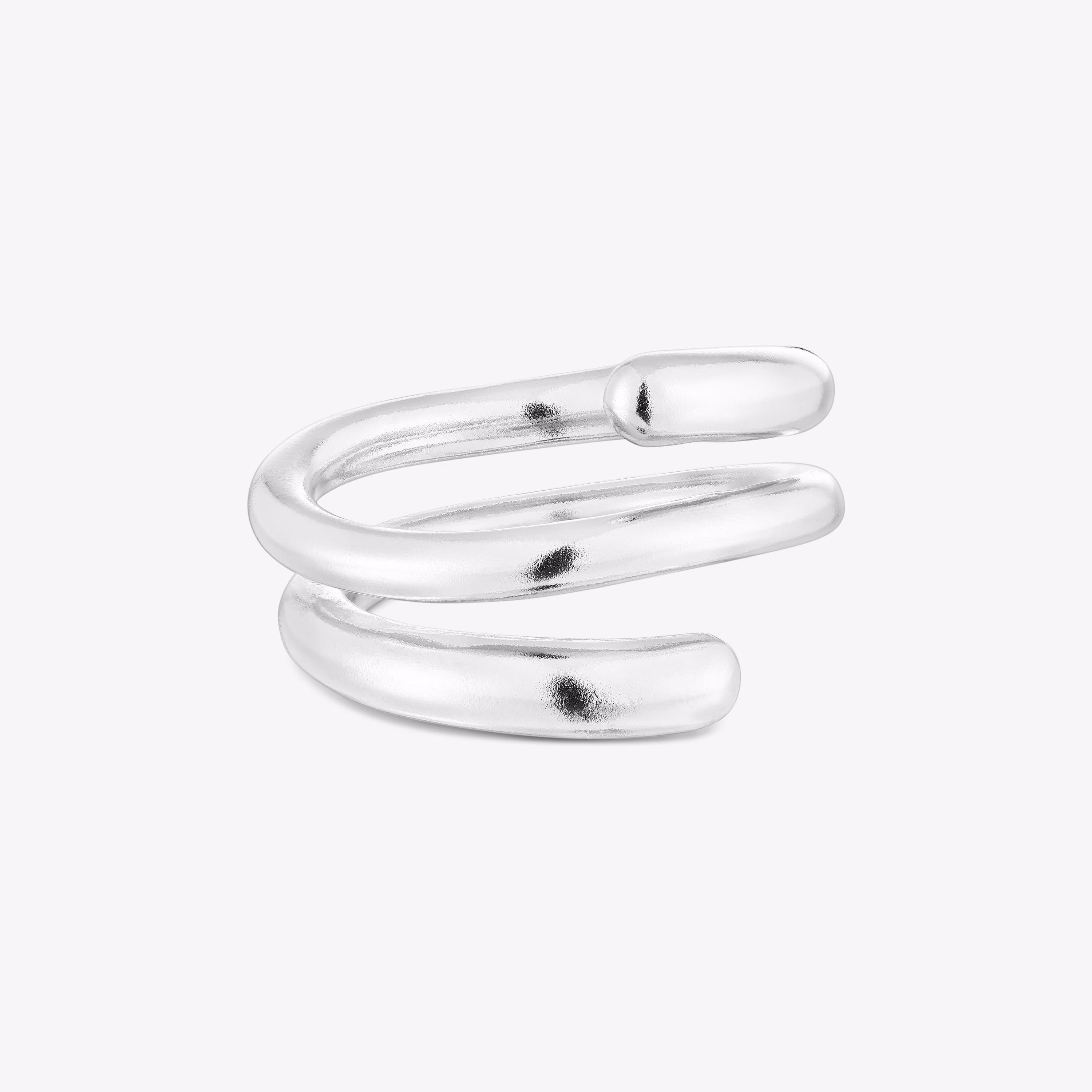 Anillo espiral de plata New Hav