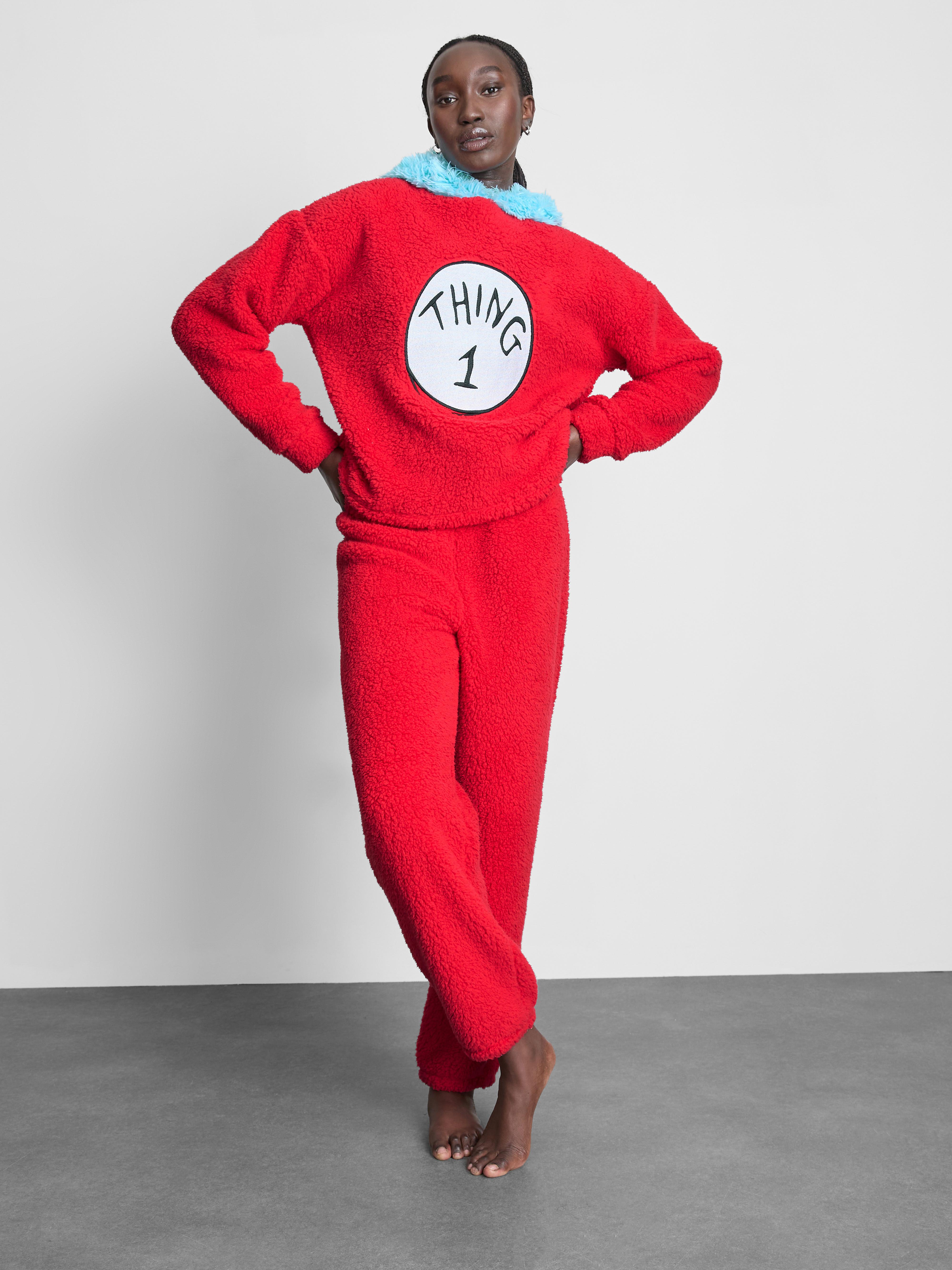 The Cat In The Hat Thing 1 Plush Pajamas
