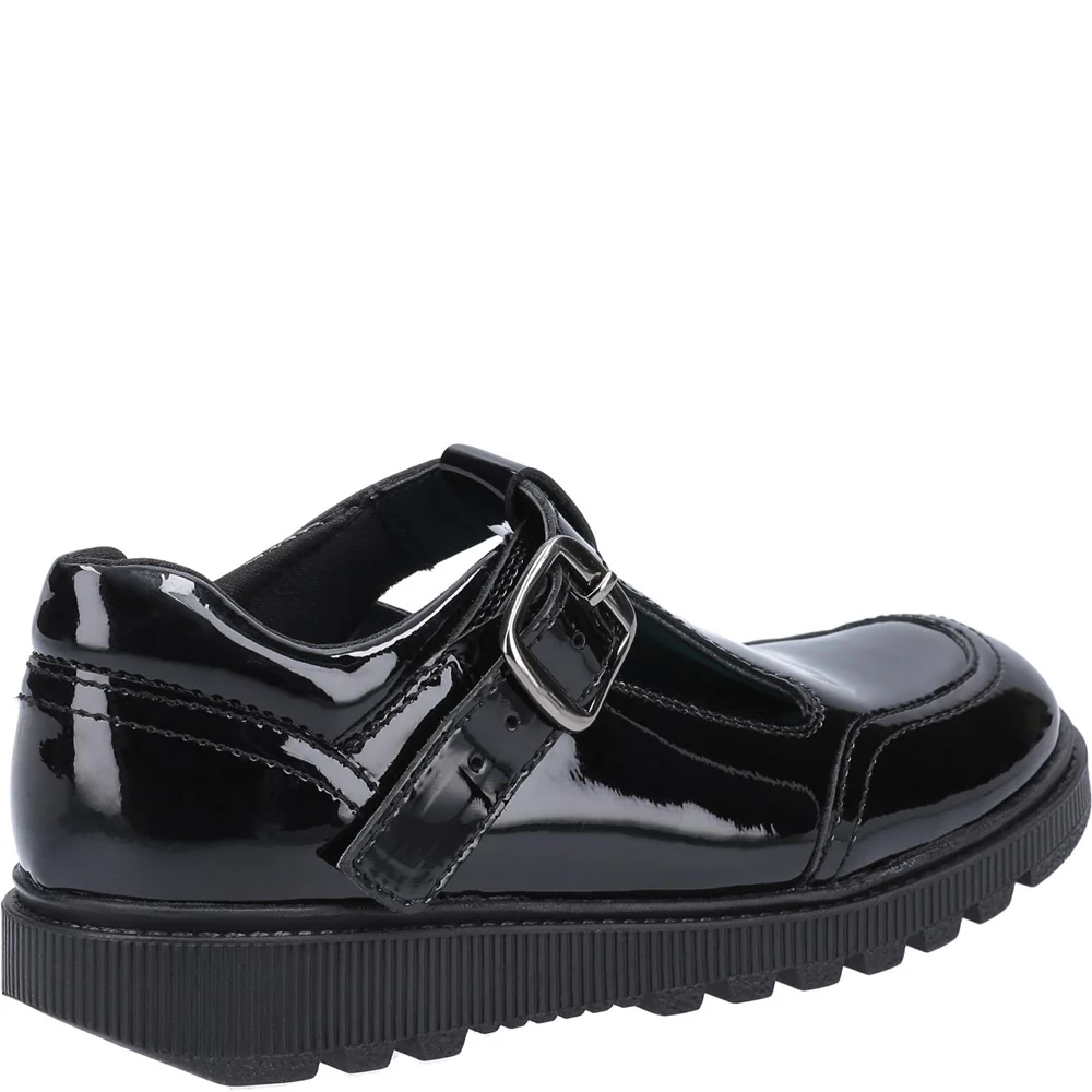 Hush Puppies Kerry Junior Patent School Shoes