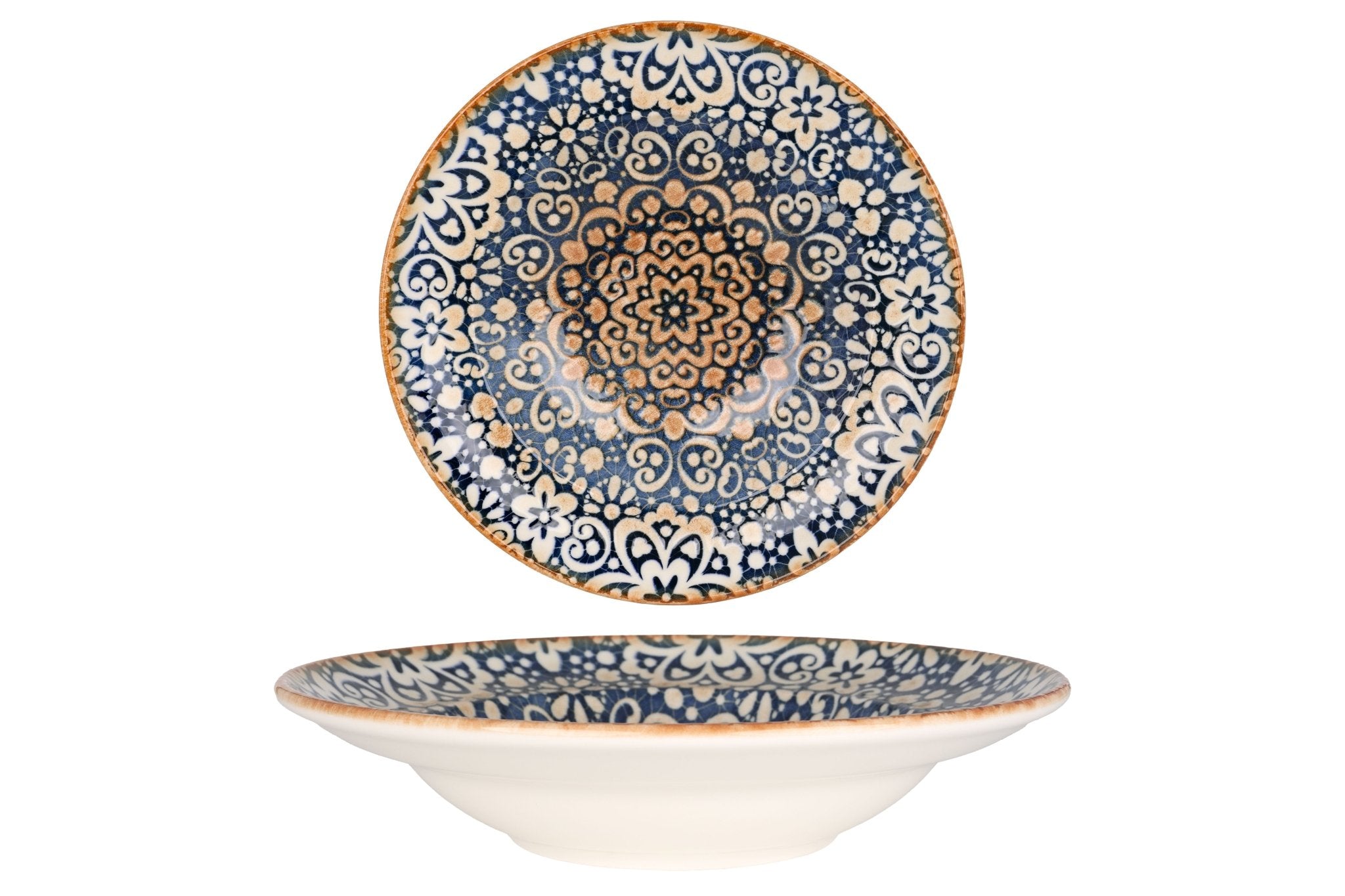 Bonna Pastabord - Alhambra - Porselein - 24 cm (400cc) - set van 2