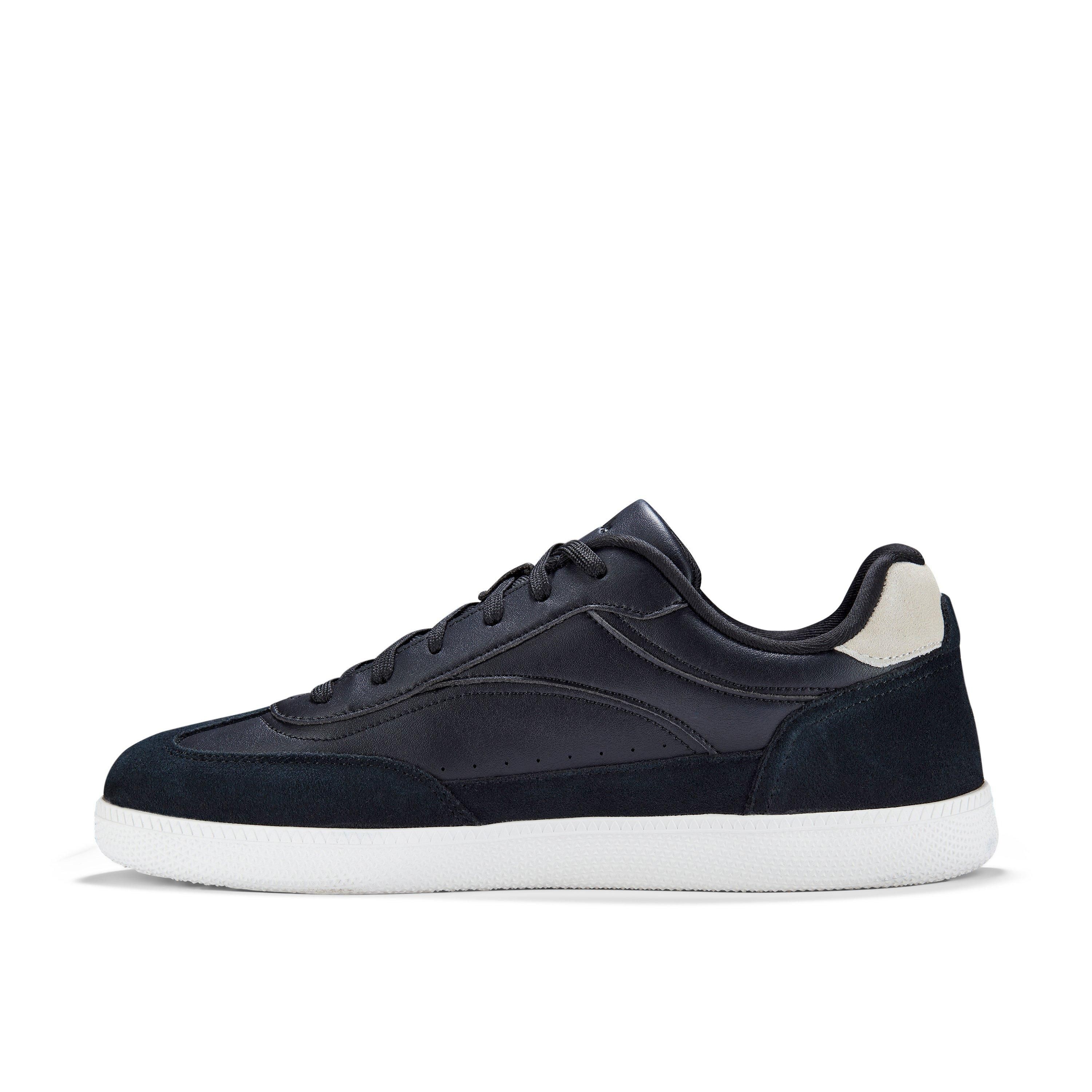 Clarks Fosse Cup Black Combination Trainers,Lace Up