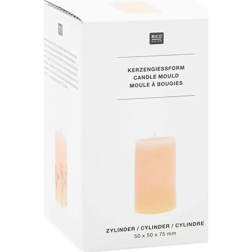 Silikonform Kerzengiessform Zylinder