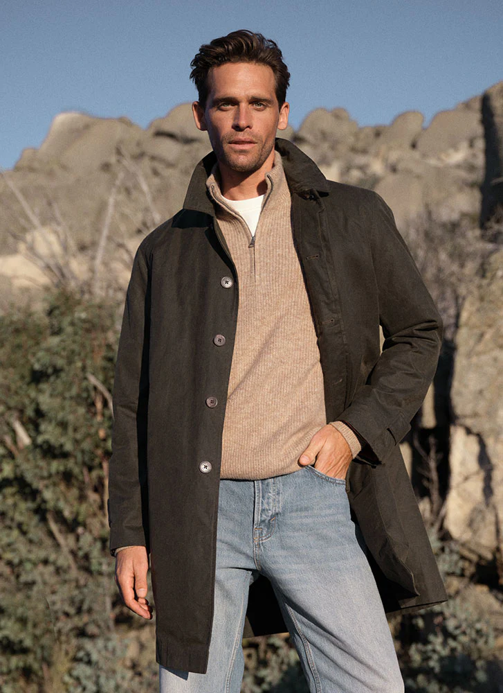 Vintage Wax Mac Coat