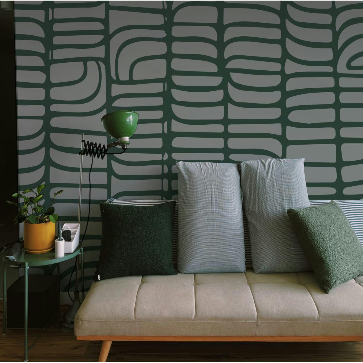 - Papier peint panoramique wax 340 x 250 cm