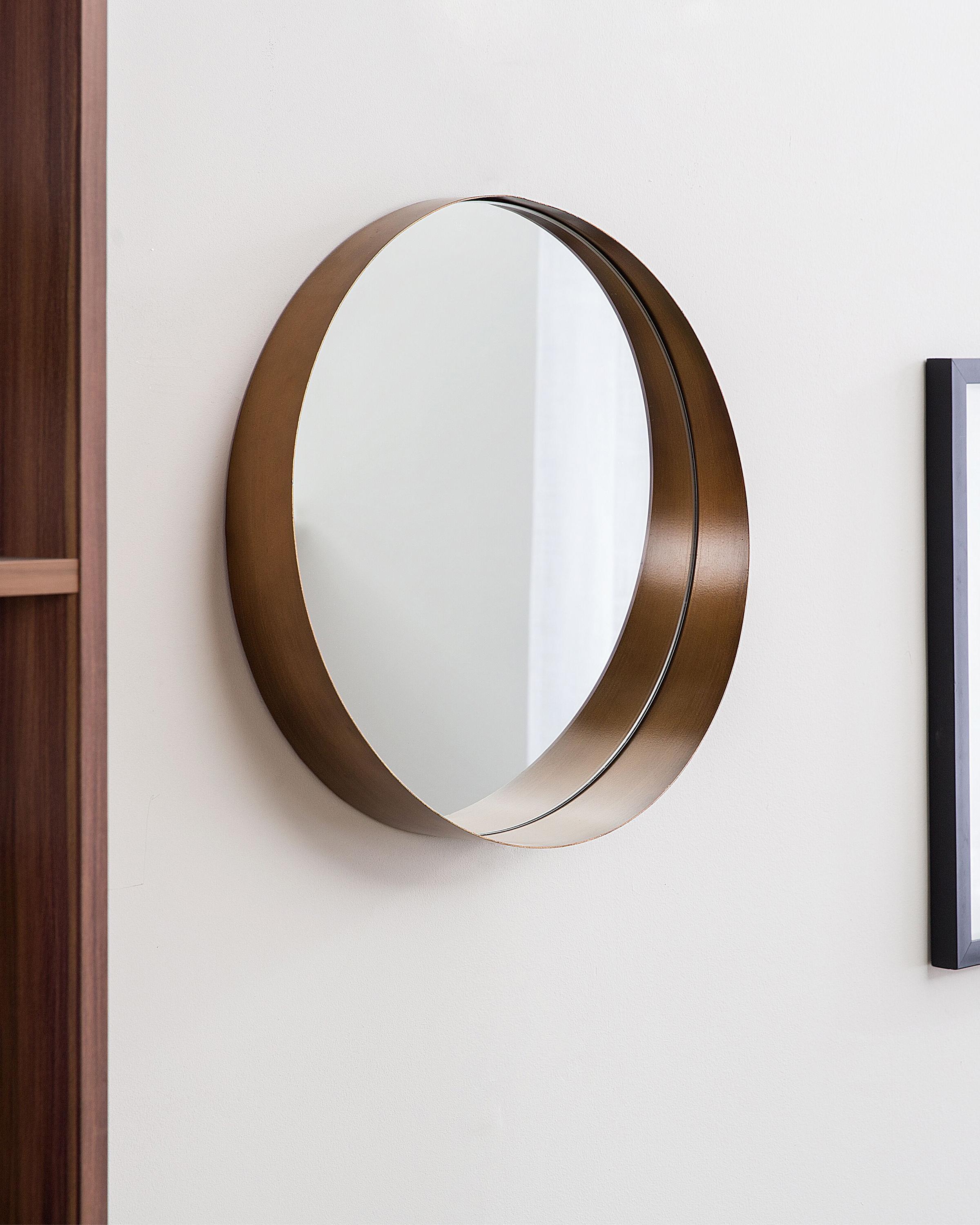 Wall Mirror PINEY 40 cm 40 cm Metal Copper