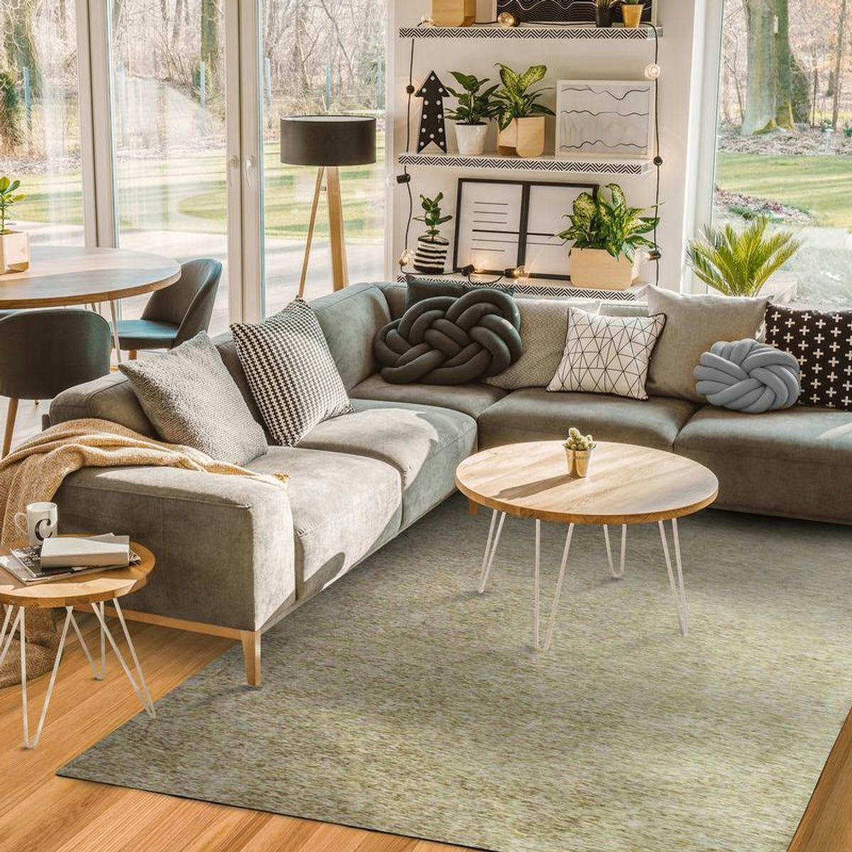 INTENSE - Tapis texturé vintage sable 160x230