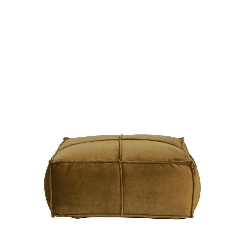 HONEY - Pouf en velours carré 60x60 bronze