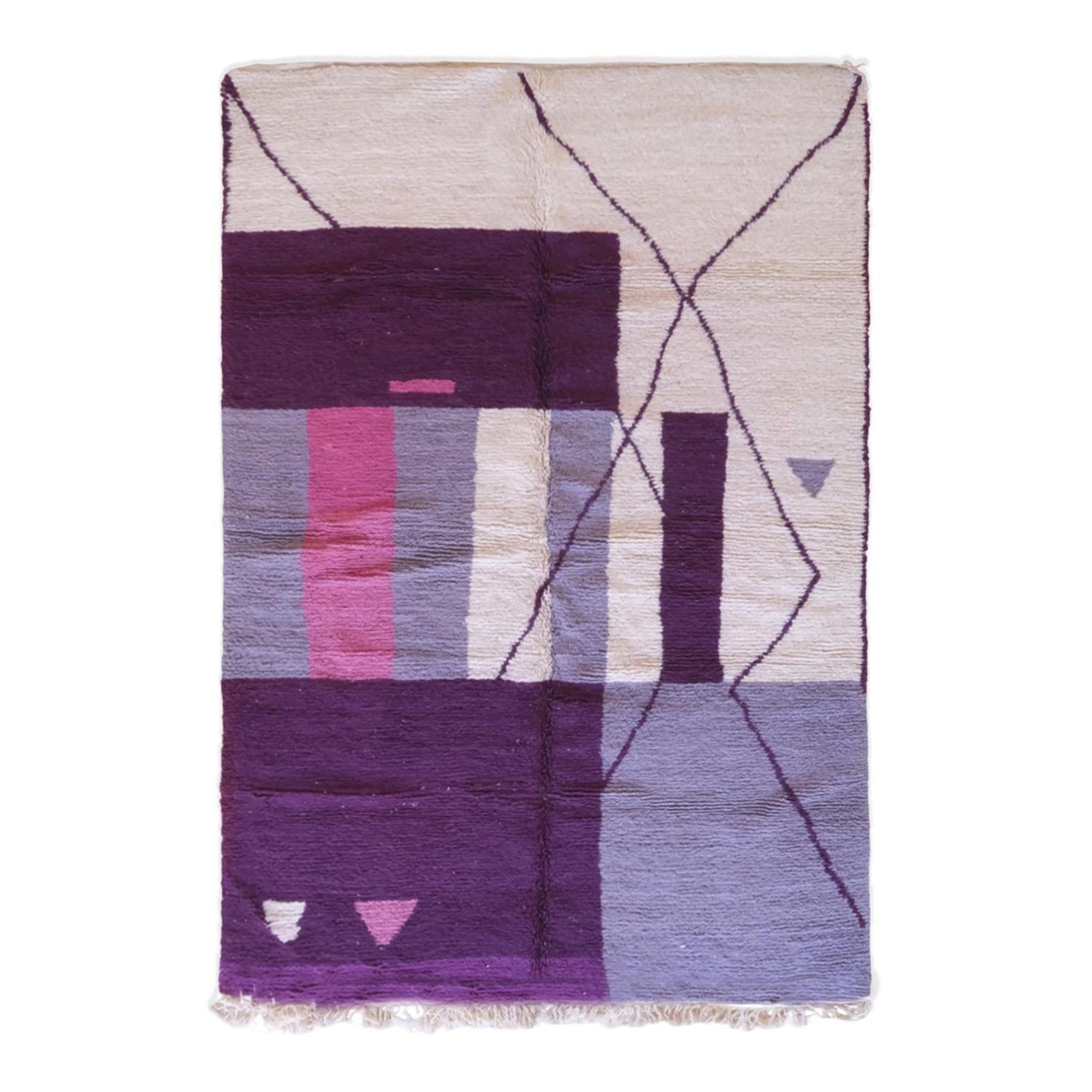 AFK Living vloerkleed Berber - handgemaakt - Wol - 80 cm x 240 cm