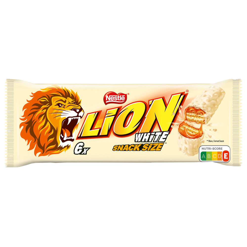 Barres Lion chocolat blanc x5 white snack size 150gr