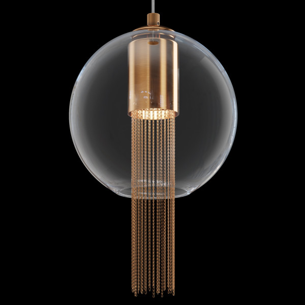 Lampa wisząca brązowo-transparentna FLUSSO 1xGU10x12W Maytoni