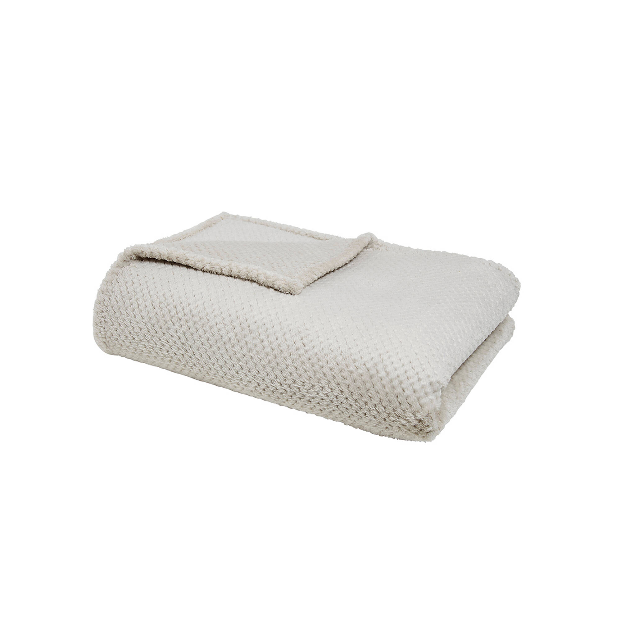 Plaid polaire nid d'abeille