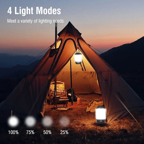 NNEOBA LED Camping Light USB Rechargeable