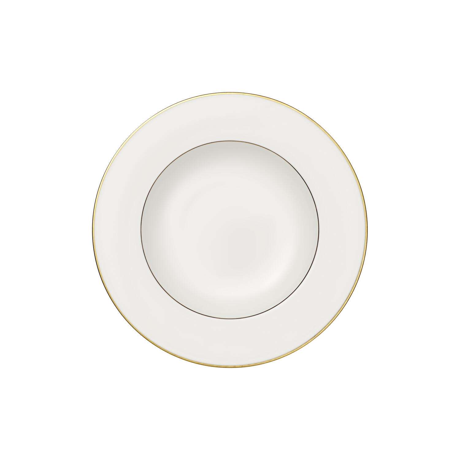 Anmut Gold Dyb Tallerken ø 24 cm, hvid/guld