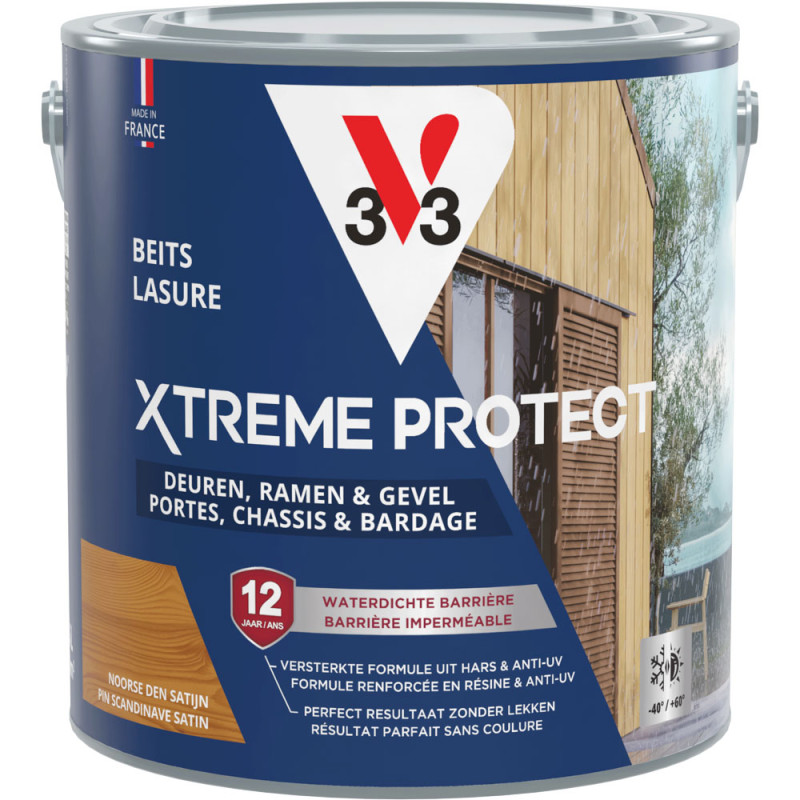 Lasure pour bois Xtreme Protect pin scandinave 2,5 L V33