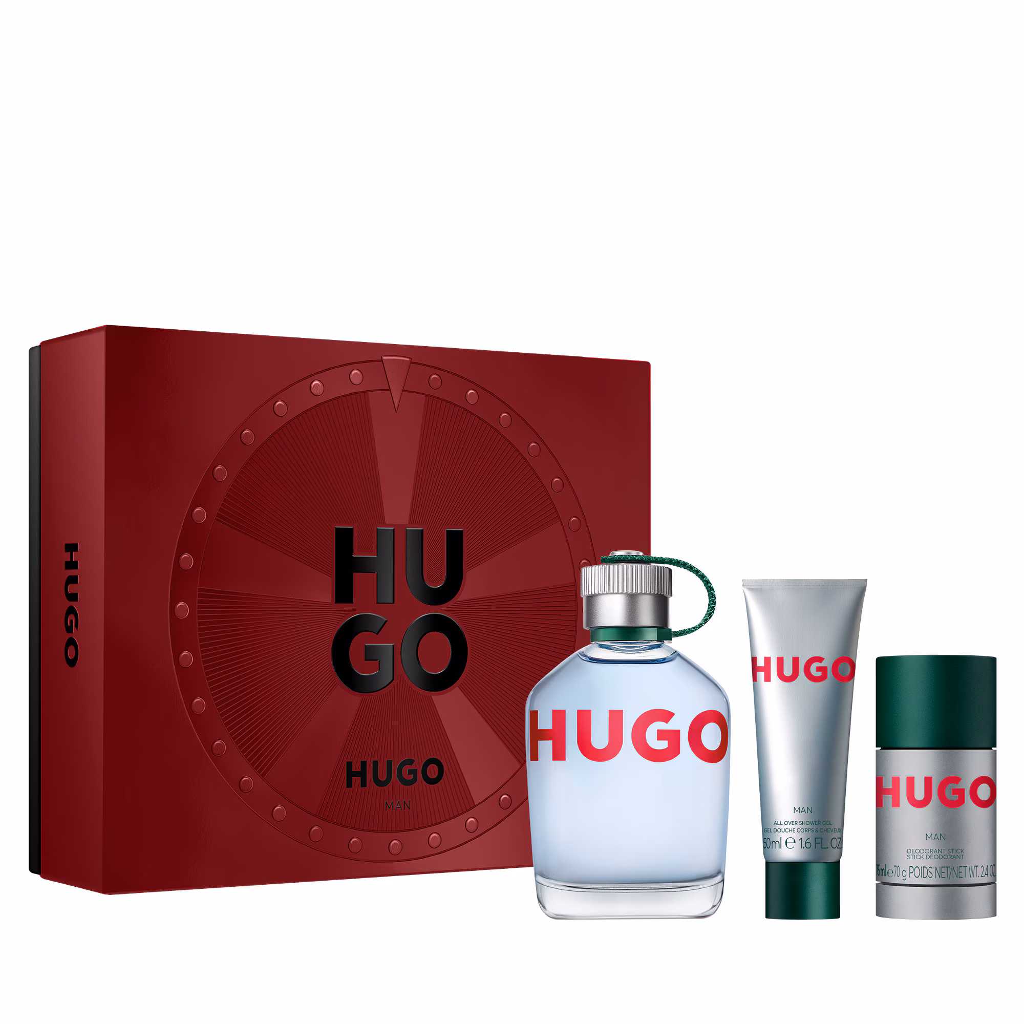 HUGO MANCoffret - eau de toilette + gel douche + déodorant