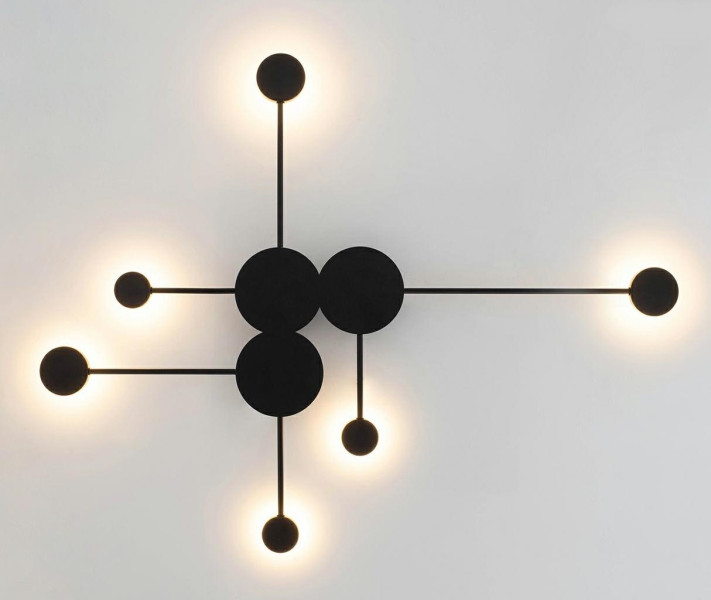MOOSEE lampa ścienna SHADOW MULTI czarna