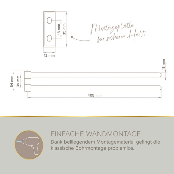 Handtuchhalter »AURA«, Chrom
