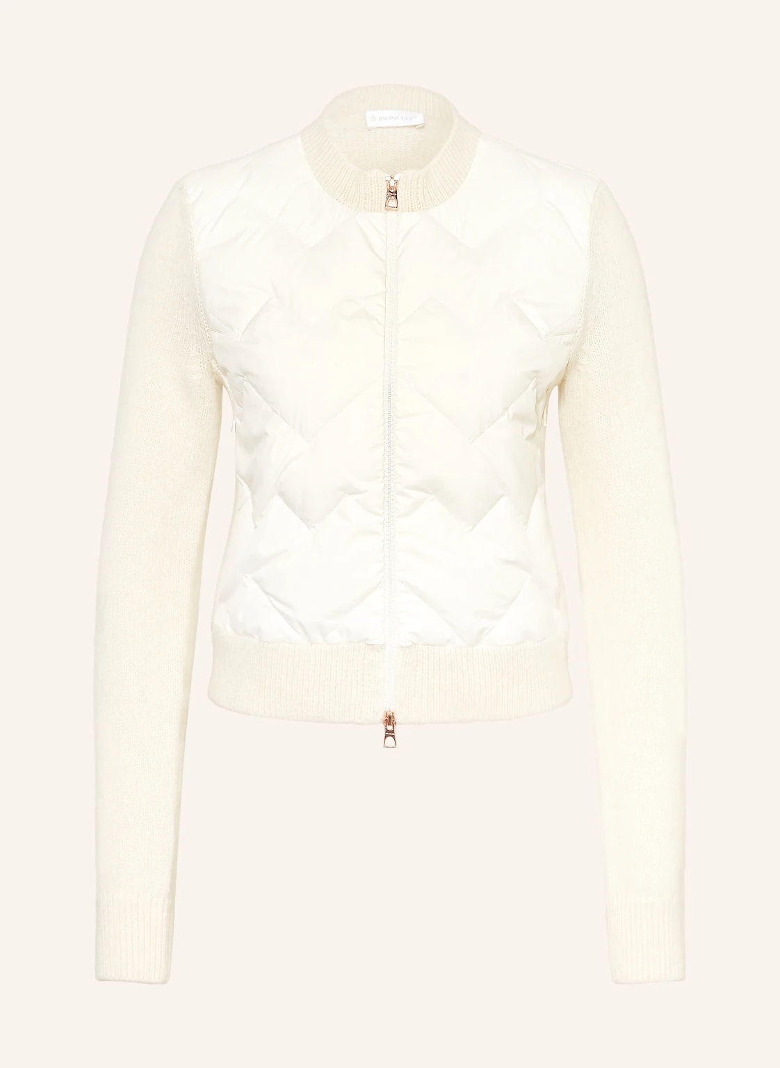 MONCLER Strickjacke im Materialmix
