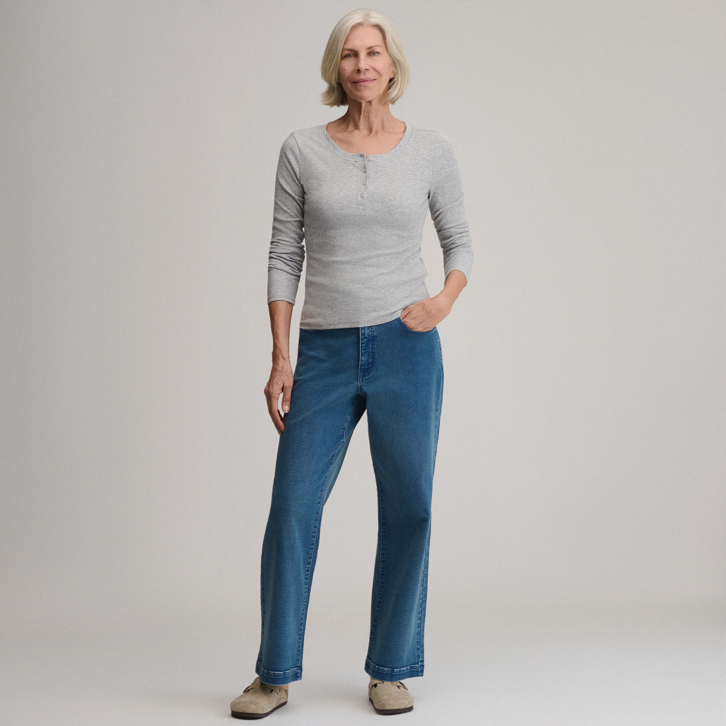 Women's Softline Rib Long-Sleeve Henley