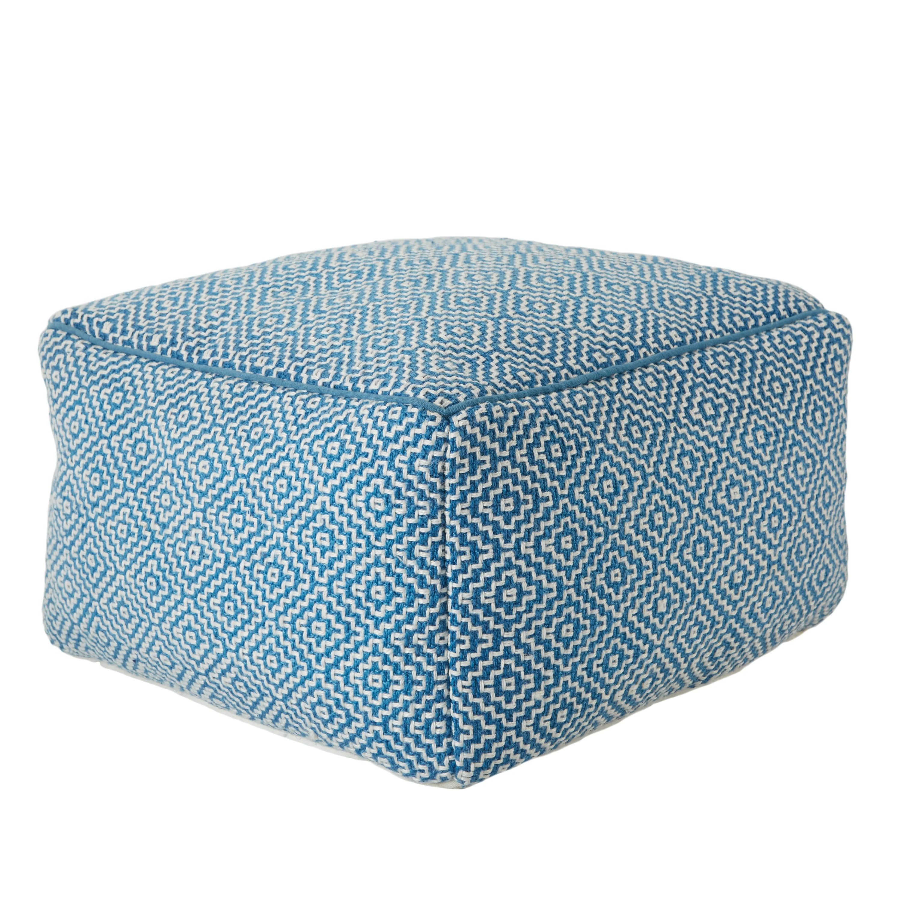 Pamona Indoor/ Outdoor Trellis Pouf/ Floor Pillow - 20X20X12