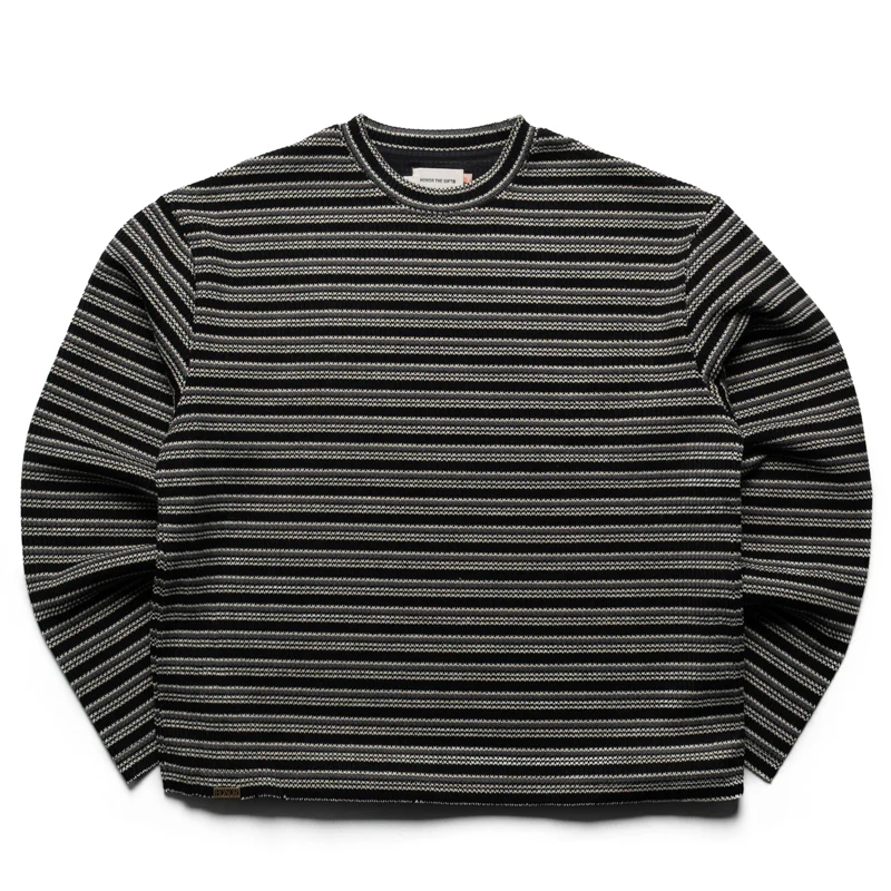 Honor The Gift Speak Striped Crew - Black