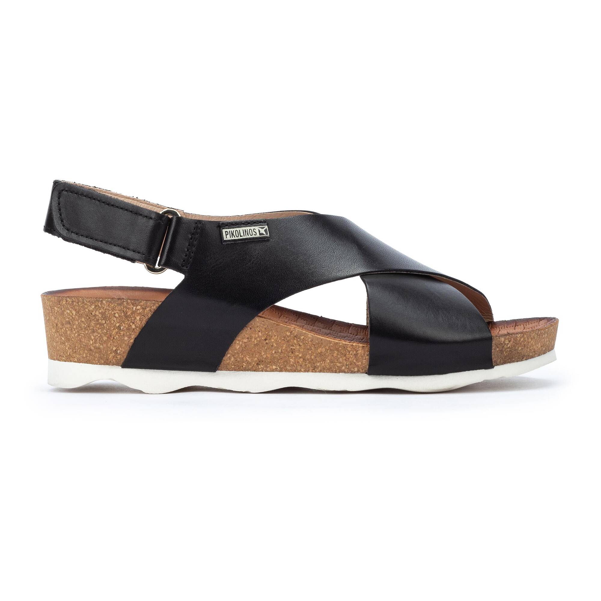 MAHON - Sandalias con cierre adherente y cuña para mujer