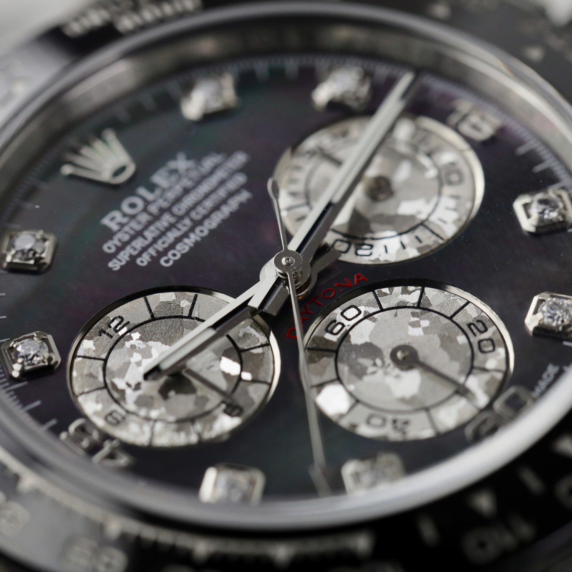 Rolex Daytona 116519LN 904L Steel Dark MOP Dial With Diamonds 40mm Oyster Super Clone