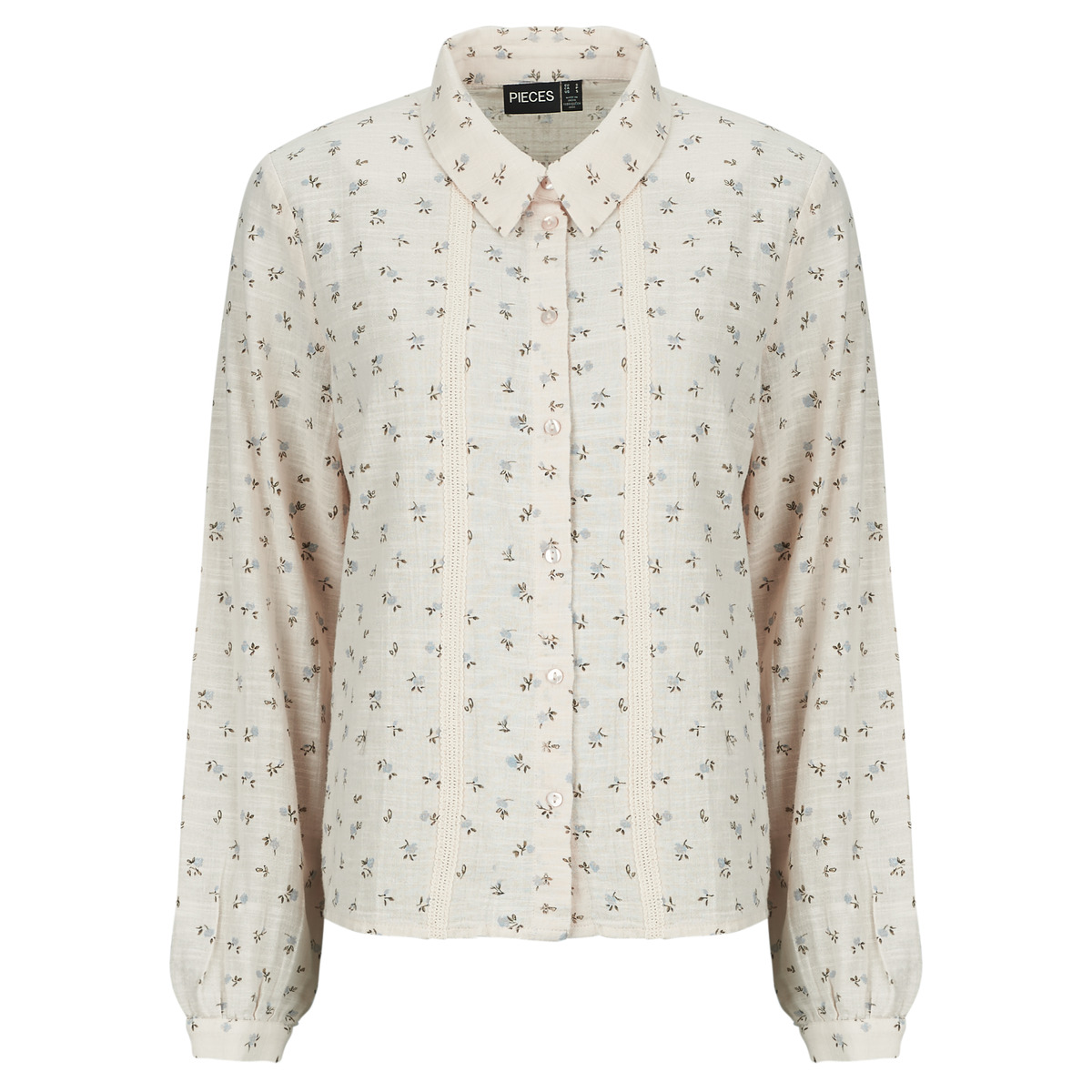 Pieces - PCJOLLIE LS SHIRT - Beige