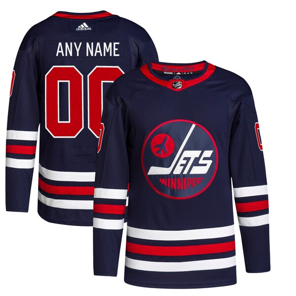 Winnipeg Jets adidas  Alternate 2021/22 Primegreen Authentic Custom Jersey - Navy