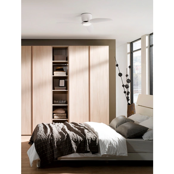Ventilator »Volga «, LED, weiß