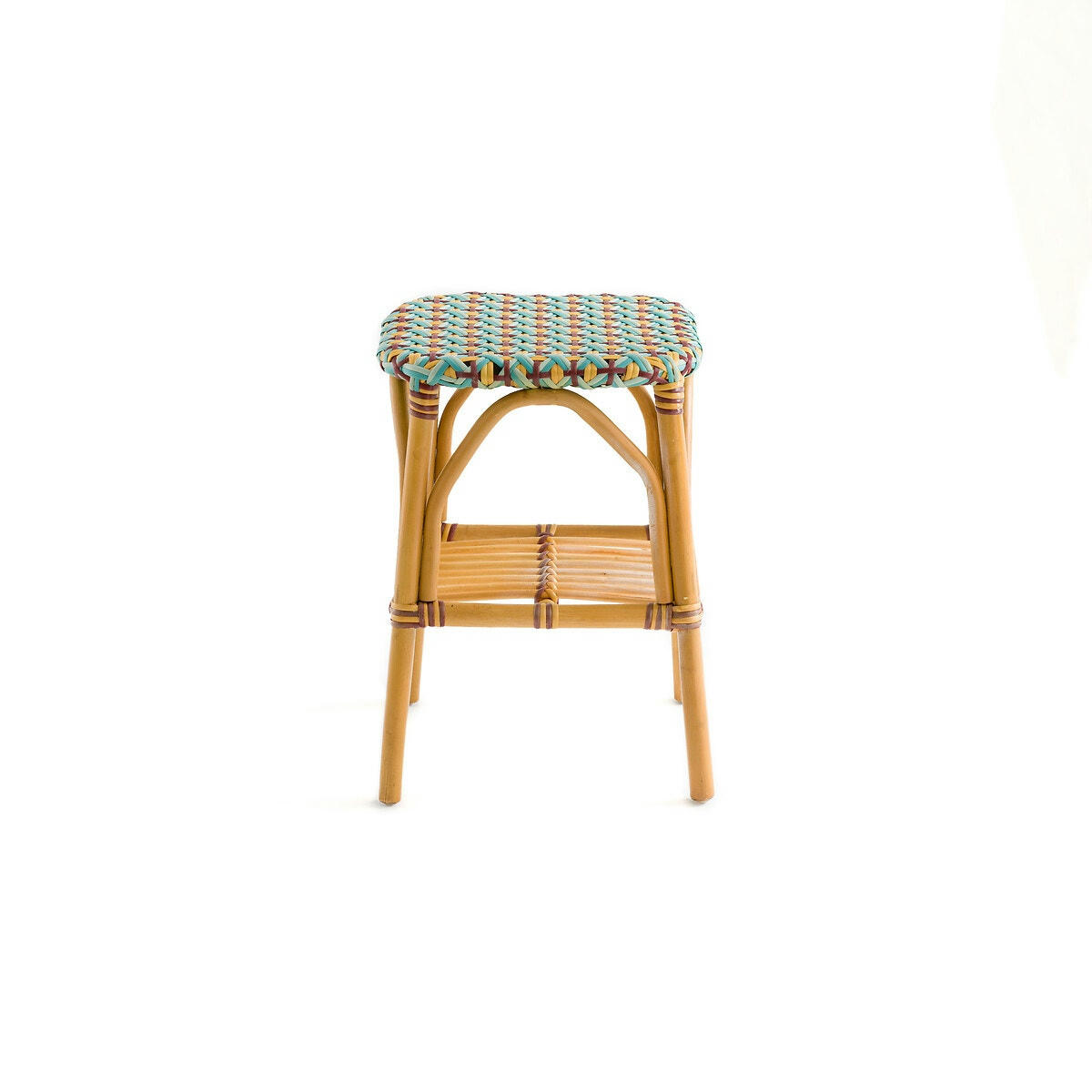 Bout de canapé tressé et rotin, Musette