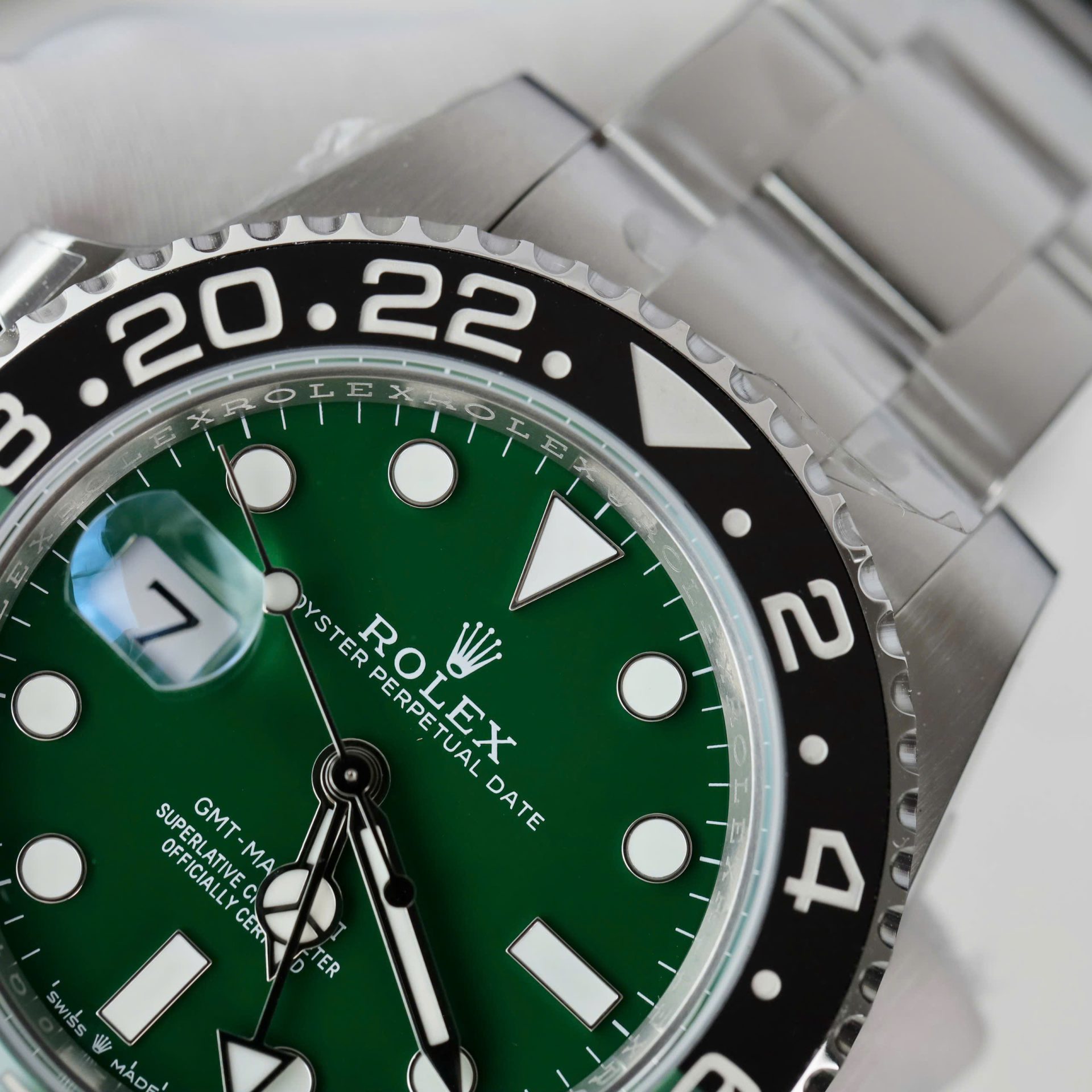 Rolex GMT-Master II 126729VTNR Absinthe 904L Steel Green Dial 40mm Oyster Super Clone