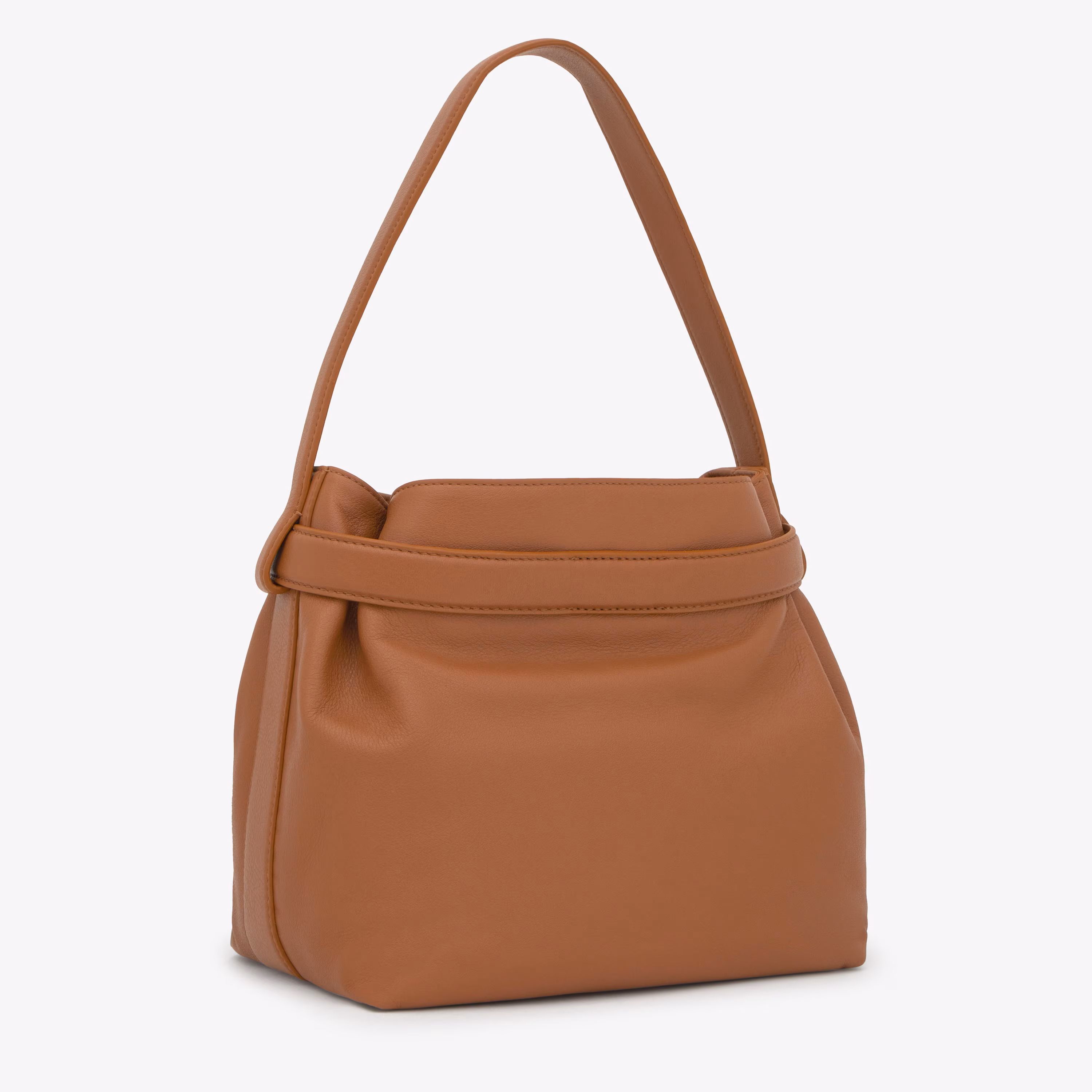 Saca mediana de piel camel TOUS Hold