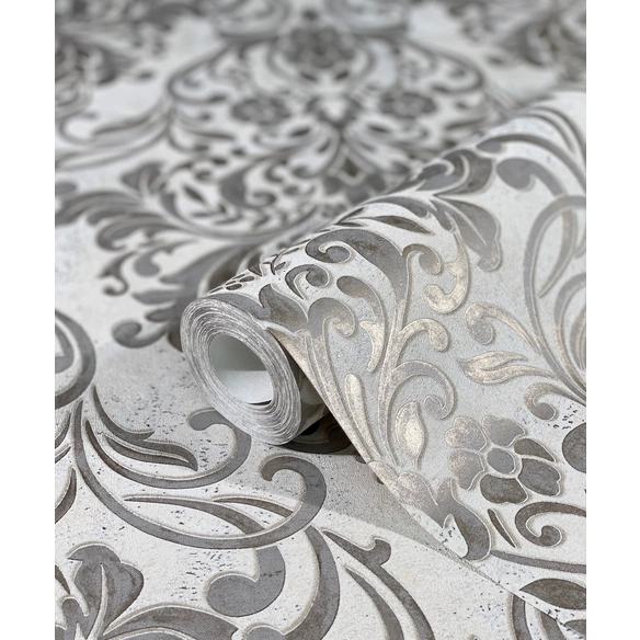 Vliestapete(BxL): 0,53 x 10,05 m, grau