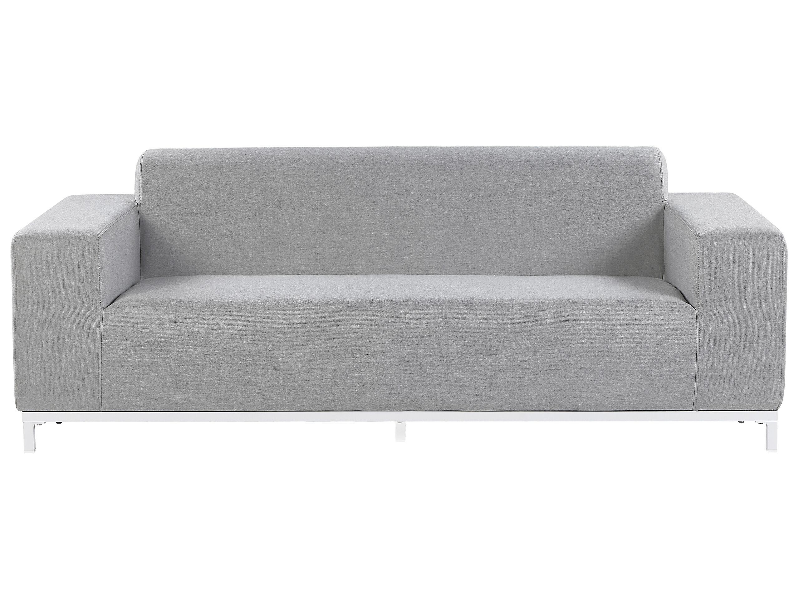 Sofa ogrodowa tapicerowana jasnoszara