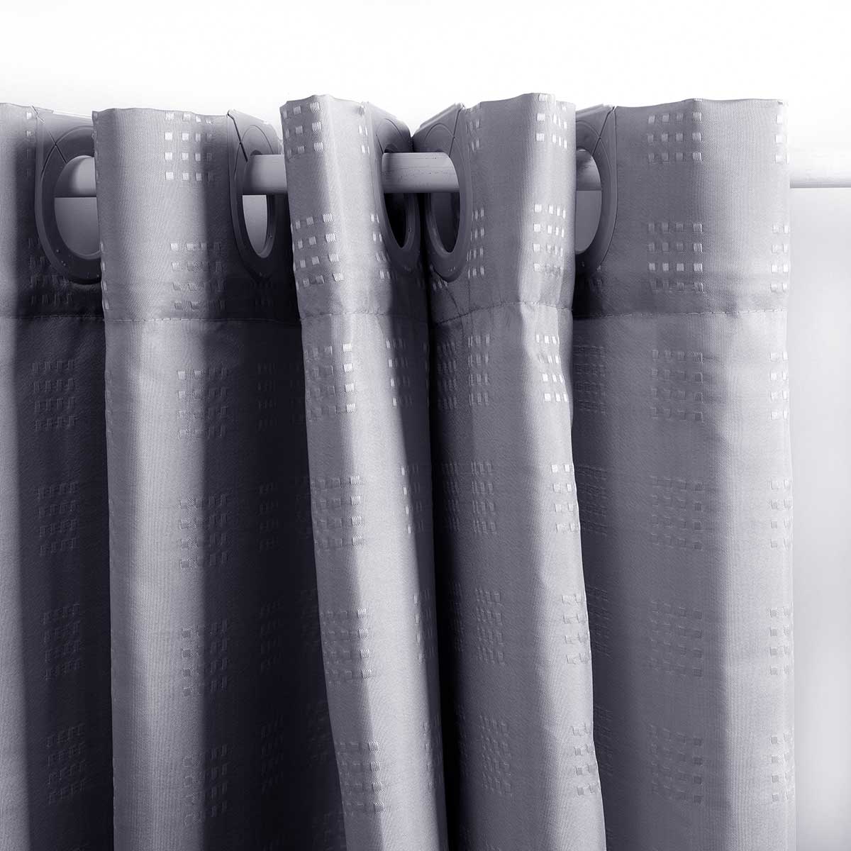 Cortina De Banho Cinza 180x200cm