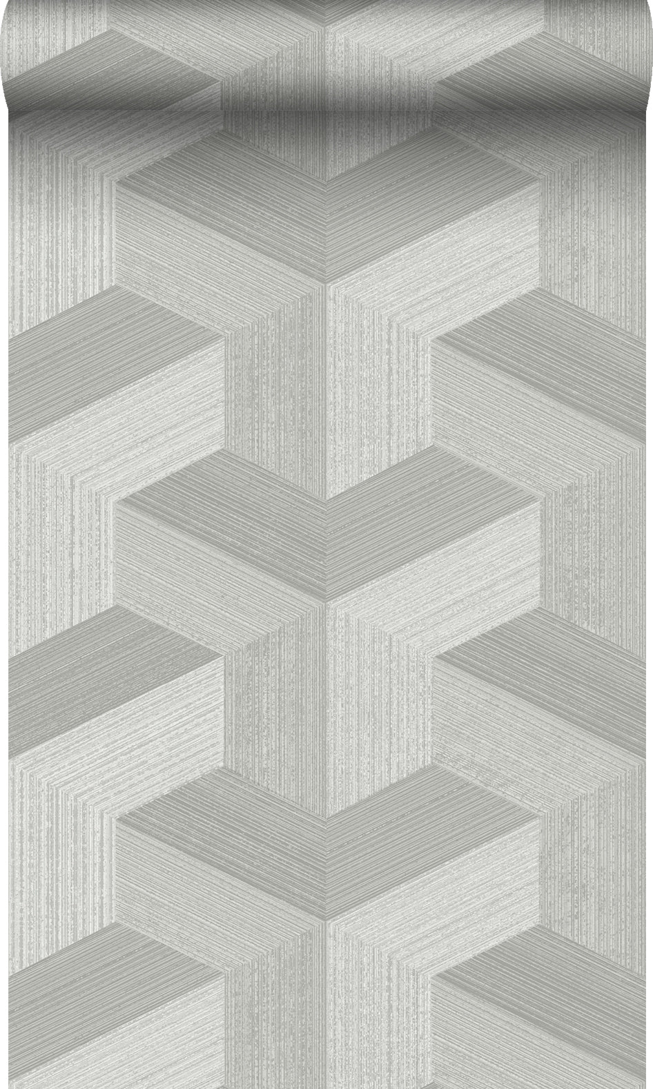 Origin Wallcoverings behang grafisch 3D motief grijs - 53 cm x 10.05 m - 347947