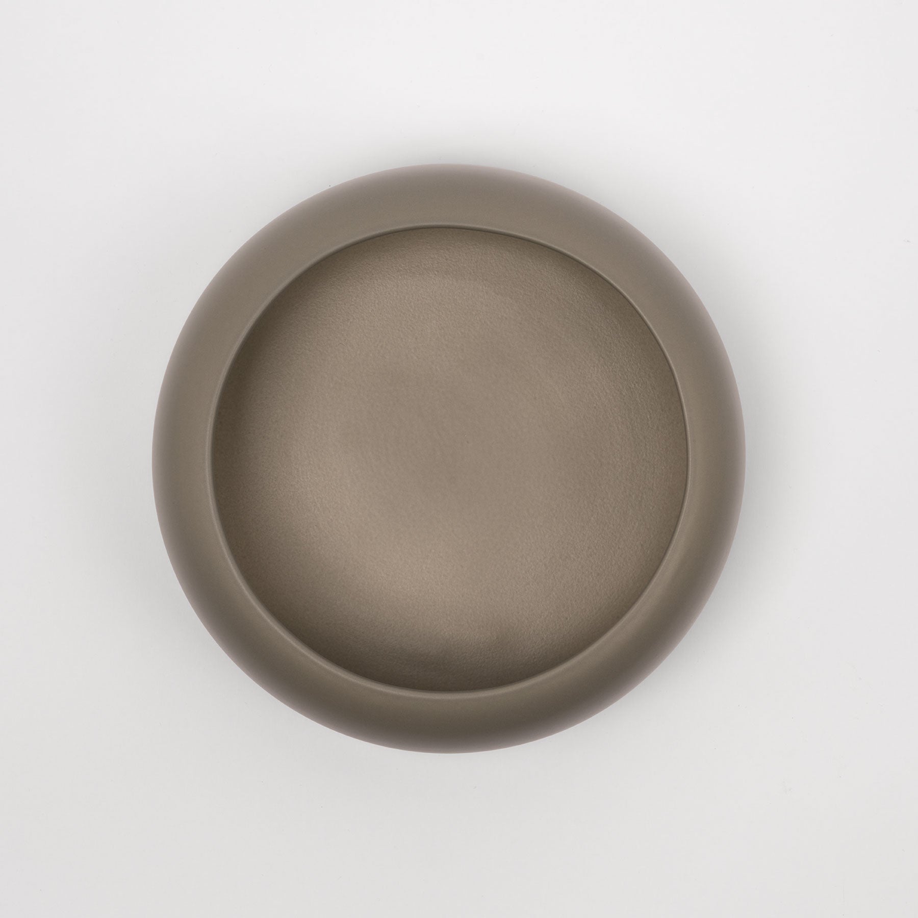 Smoke Green Rounded Rim Decorative Bowl