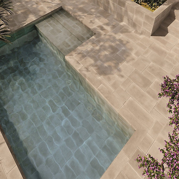 Carrelage CLOS BEIGE 60x90cm imitation terre cuite antidérapant