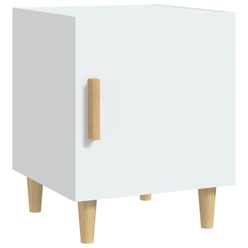 NNEVL Bedside Cabinets 2 pcs White Engineered Wood