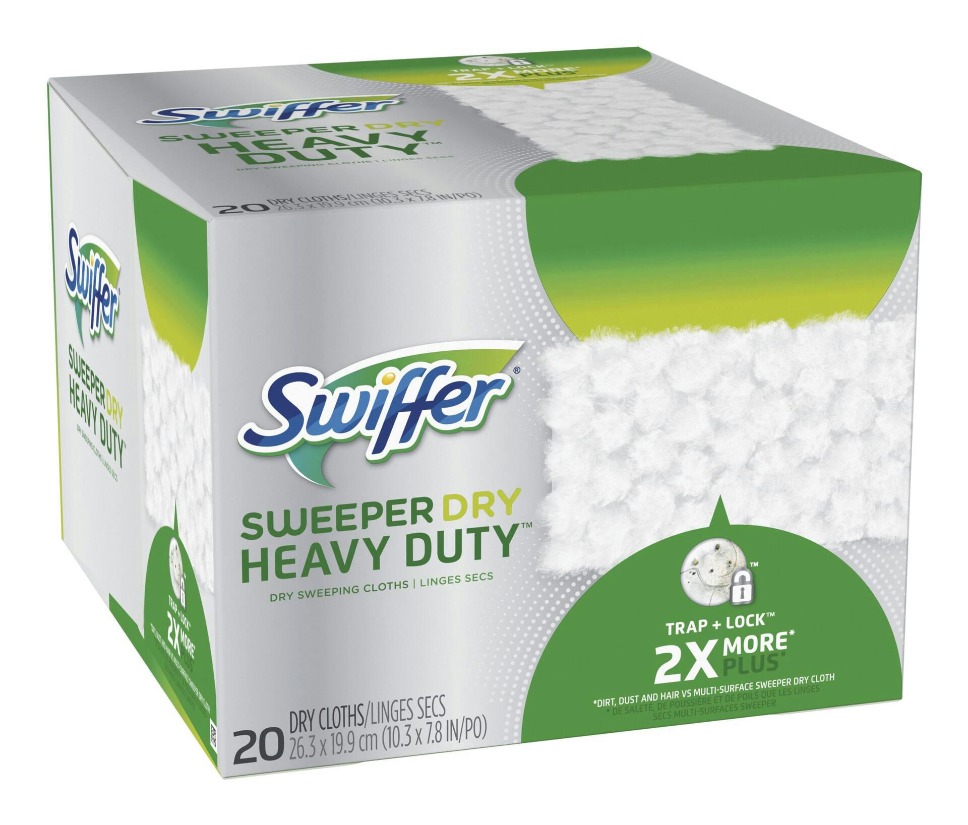 Swiffer Sweeper Heavy Duty Dry Multi-Surface Cloth Refills , 20 count