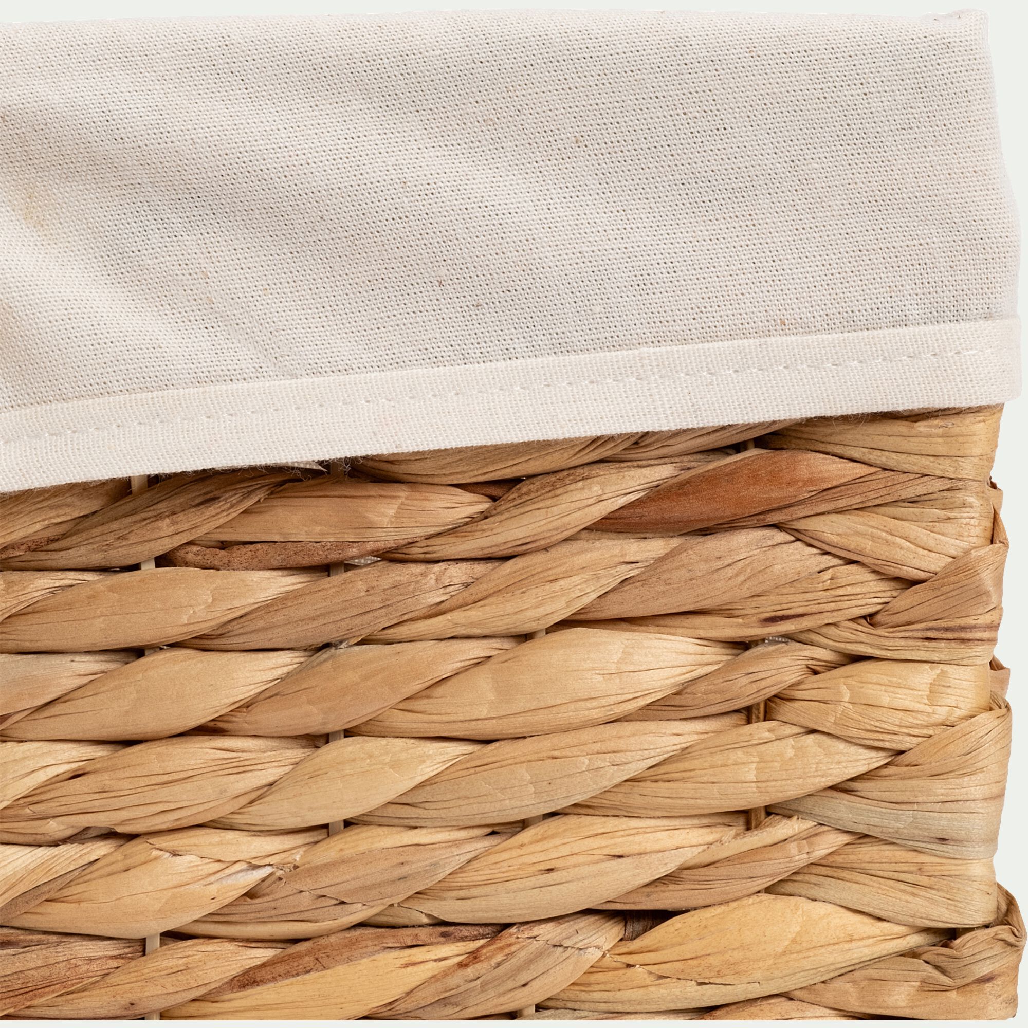 JACINTHE - Panier en jacinthe d'eau H15xL30cm - naturel