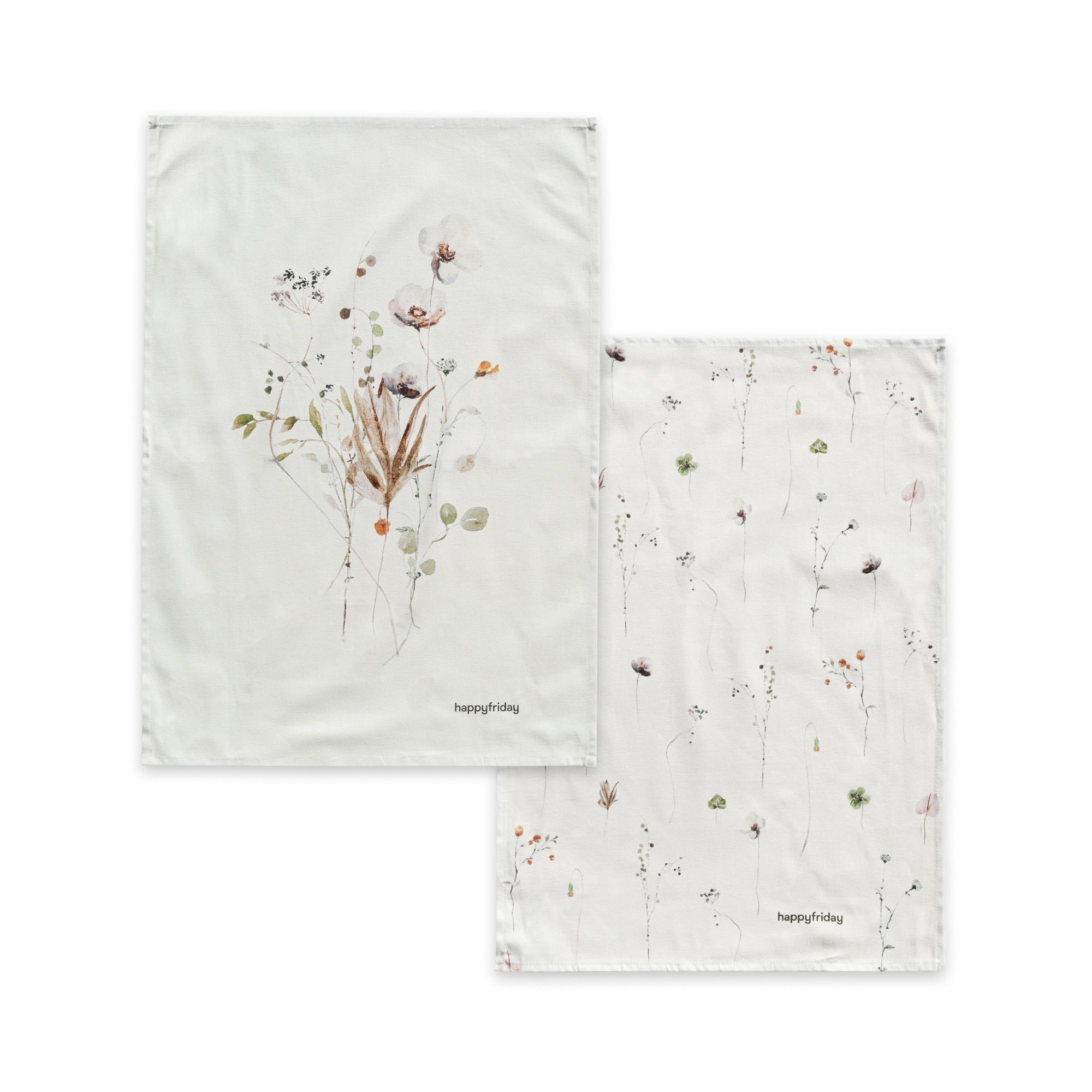 Ikebana Keukenhanddoek 2 stuks 70x50 cm Happyfriday, Veelkleurig, 100%