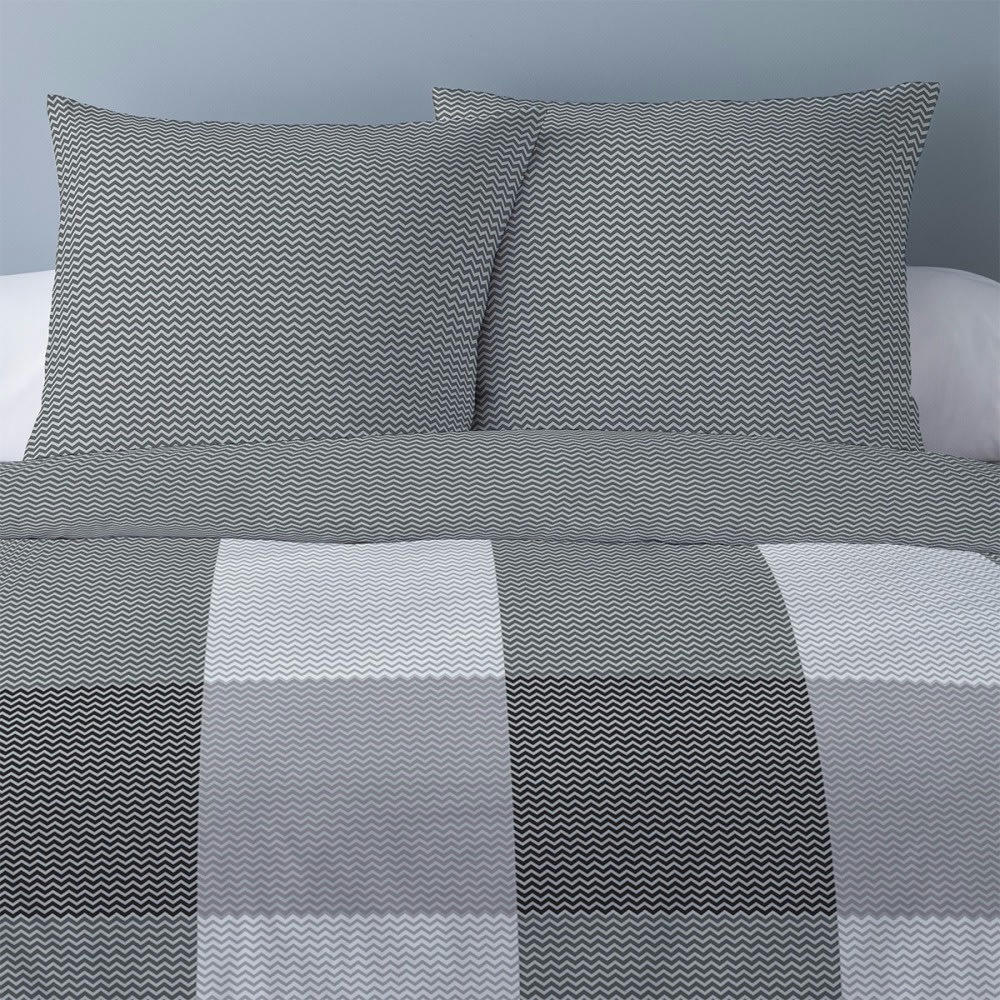 - Parure de couette 100% coton flanelle imprimée 260x240 2 taies