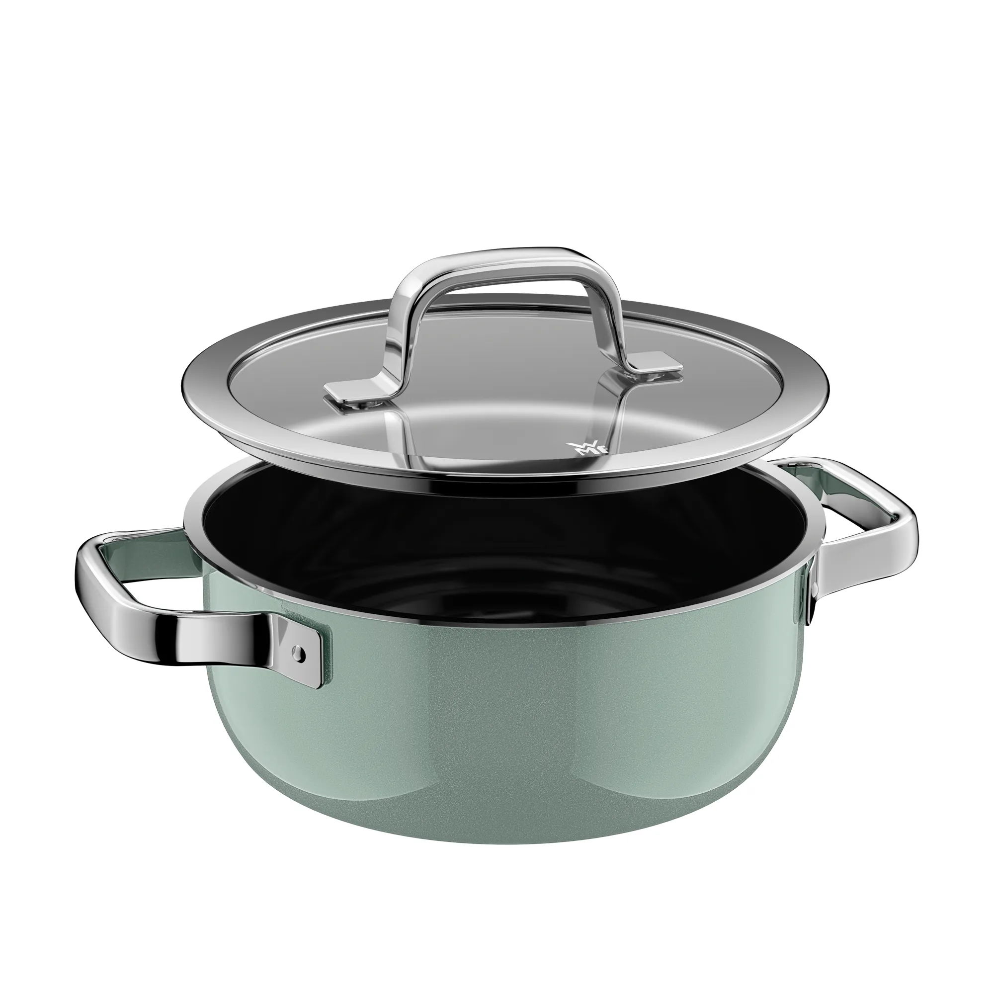 Fusiontec Mineral Pro, Braising Pan With Lid, 20 cm, Eucalyptus Haze