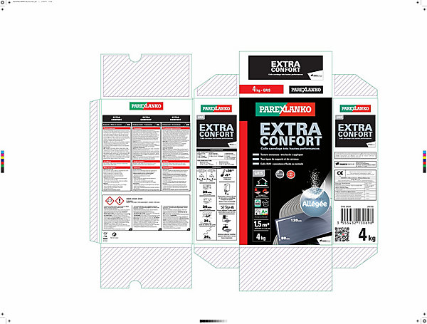 Colle extra confort 4 kg Parexlanko mur et sol