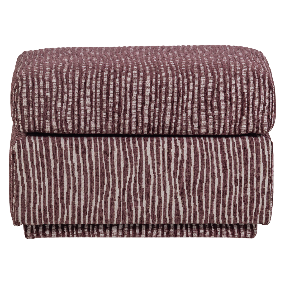 WOOOD hocker dessin Lou - Geweven Stof - Bordeauxrood - 40x60x50